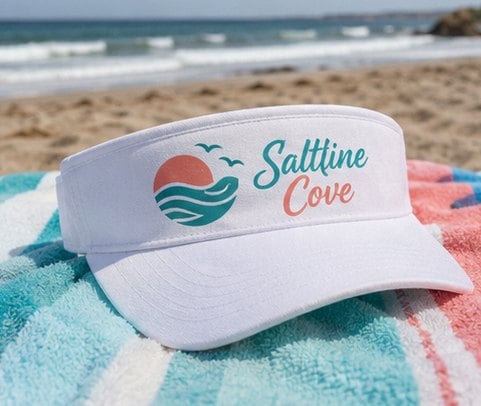 Customized visors for beach and lake events