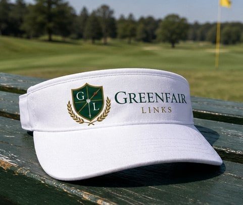 Customized visors for golf outings and clubs