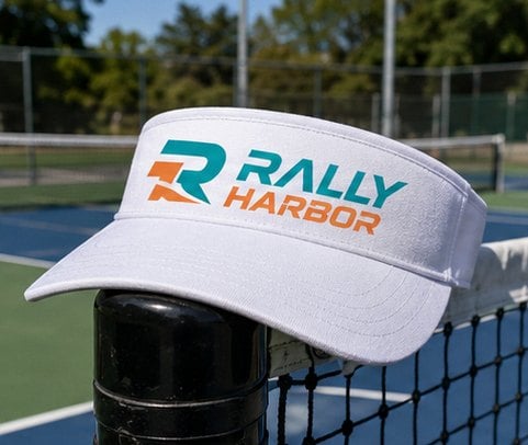 Customized visors for tennis and pickleball clubs